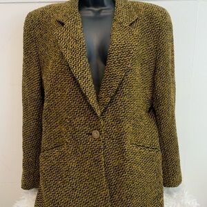 Koret Mustard Tweed Y2K Blazer